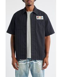 ICECREAM - Fruit By The Fruit Stripe Short Sleeve Cotton Graphic Button-Up Shirt - Lyst
