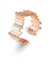 Spero London - New Multiple Bar Sterling Ring - Lyst