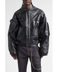 Martine Rose - Bumbag Leather Jacket - Lyst