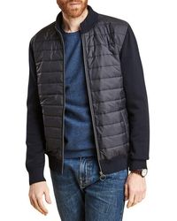Barbour - Carn Baffle Front Knit Jacket - Lyst