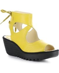 Fly London - Yulp Platform Wedge Sandal - Lyst