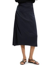 Theory - Ruched Midi Skirt - Lyst