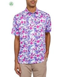 Con.struct - Regular Fit Exotic Bird Print Recycled Performance Golf Polo - Lyst