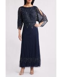 Pisarro Nights - Beaded Cold Shoulder Blouson Cocktail Dress - Lyst