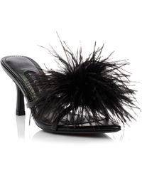 Jessica Rich - Malina Feather Pointed Toe Slide Sandal - Lyst
