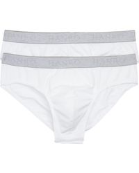 Hanro - Cotton Essentials 2-Pack Cotton Briefs - Lyst