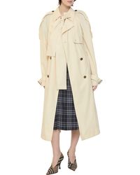Burberry - Long Canvas Trerose Trench Coat - Lyst