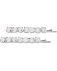 Brides & Hairpins - Ayla Set Of 2 Opal Hair Clips - Lyst