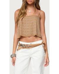 Edikted - Sunna Studded Crop Top - Lyst