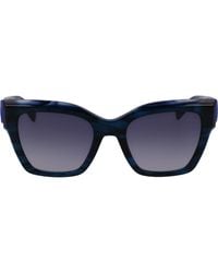 Longchamp - Medallion 52Mm Modified Rectangular Sunglasses - Lyst