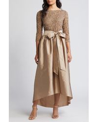 Pisarro Nights - Beaded Bodice Taffeta A-Line Gown - Lyst