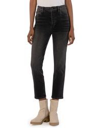 Kut From The Kloth - Rosa High Waist Ankle Slim Straight Leg Jeans - Lyst