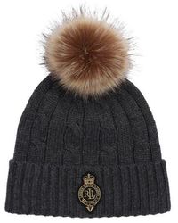 Ralph Lauren - Cable Crest Patch Hat - Lyst