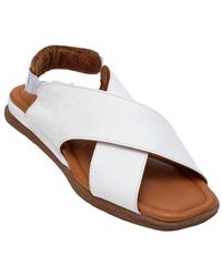 Forever & Always Shoes - Broods Elastic Leather Slip On Sandals - Lyst