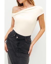 Reformation - Cello One-Shoulder Knit Top - Lyst