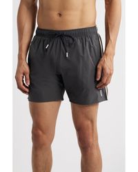 BOSS - Iconic Side Stripe Swim Trunks - Lyst
