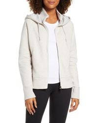 zella white zip up