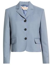 Marni - Structured Twill Jacket - Lyst