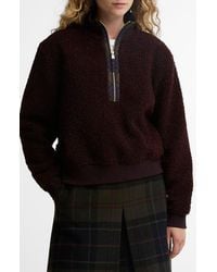 Barbour - Fawne High Pile Fleece Pullover - Lyst