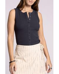 Thread & Supply - Luella Rib Button-Up Tank - Lyst