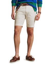 Polo Ralph Lauren - Military Flat Front Stretch Cotton Chino Shorts - Lyst