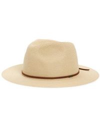 Brixton - Wesley Packable Straw Fedora - Lyst