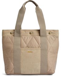Barbour - Healy Mixed Media Tote - Lyst