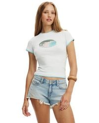 Cotton On - The Double Layer Tiny Graphic Tee - Lyst