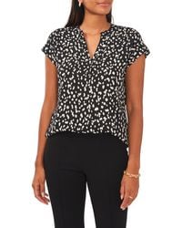 Chaus - Split Neck Georgette Blouse - Lyst