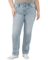 Silver Jeans Co. - Suki Curvy Mid Rise Slim Bootcut Jeans - Lyst