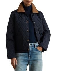 Ralph Lauren - Twill Collar Quilted Jacket - Lyst