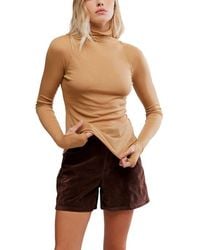 Free People - Close To Home Rib Turtleneck Top - Lyst