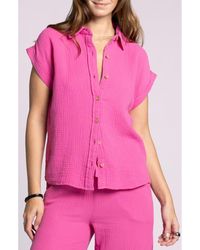 Thread & Supply - Verna Cotton Gauze Button-Up Shirt - Lyst