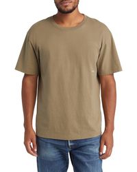 FRAME - Washed Relaxed Fit Logo T-shirt - Lyst