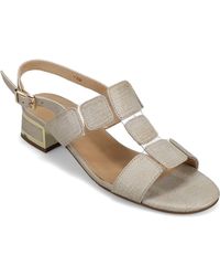 Vaneli - Hatty Metallic Slingback Sandal - Lyst