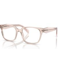Prada - 52Mm Rectangle Optical Glasses - Lyst