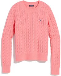 Vineyard Vines - Cable Stitch Cotton Sweater - Lyst