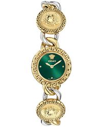 Versace - La Greca Stud Icon Two-Tone Bracelet Watch, 28Mm - Lyst