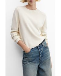 Mango - Crewneck Sweater - Lyst