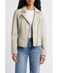 Mauritius - Sofia Lambskin Moto Jacket - Lyst