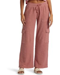 Roxy - Off The Hook Cotton Blend Terry Cargo Pants - Lyst