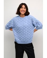 Kaffe - Malene Half Sleeve Round Neck Pullover - Lyst