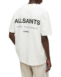 AllSaints - Underground Oversize Graphic T-shirt - Lyst