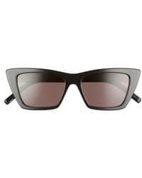 Saint Laurent - 53Mm Cat Eye Sunglasses - Lyst