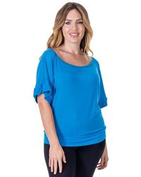 24seven Comfort Apparel - Loose Fit Dolman Top With Wide Sleeves - Lyst