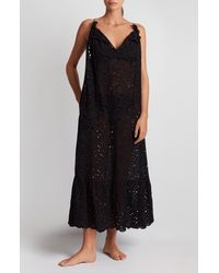 Ralph Lauren - Embroidered Eyelet Cotton Cover-Up Dress - Lyst