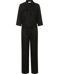 Kaffe - Ruthie Half Sleeve Button Jumpsuit - Lyst