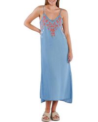 Billy T - Flower Garden Cotton Blend Slipdress - Lyst