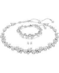Swarovski - Constella Rhodium Plated Crystal Set - Lyst