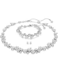 Swarovski - Constella Rhodium Plated Crystal Set - Lyst